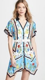 alice   olivia Conner Handkerchief Shirtdress at Shopbop