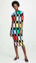 alice   olivia Delora Fitted Mock Neck Dress at Shopbop