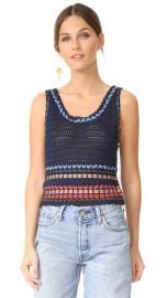 alice   olivia Dorian Ribbon Weaved Tank at Shopbop