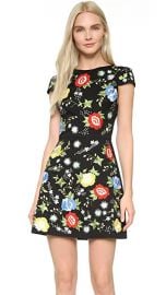 alice   olivia Ellen Embroidered Dress at Shopbop