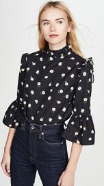 alice   olivia Henrietta Ruffled Boxy Blouse at Shopbop