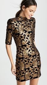 alice   olivia Inka Sequin Strong Shoulder Dress at Shopbop