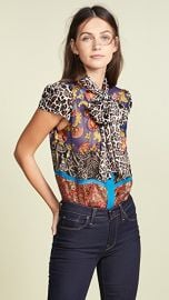 alice   olivia Jeannie Bow Blouse at Shopbop