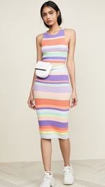 alice   olivia Jenner Striped Dress at Shopbop