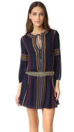 alice   olivia Jolene Embroidered Drop Waist Dress at Shopbop