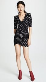 alice   olivia Judy Short Sleeve Ruched Dress at Shopbop