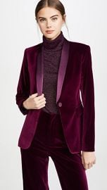 alice   olivia Macey Fitted Strong Shoulder Blazer at Shopbop