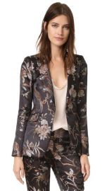 alice   olivia Macey Strong Shoulder Blazer at Shopbop