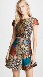 alice   olivia Rapunzel Patchwork Curved Hem Dress at Shopbop