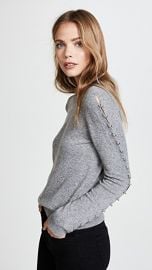 alice   olivia Sparrow Grommet Sleeve Pullover at Shopbop