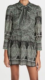 alice   olivia Tanisha Flare Dress with Neck Tie at Shopbop