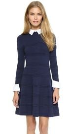 alice   olivia Textured Collared Dress at Shopbop