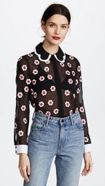 alice   olivia Willa Embroidered Top at Shopbop