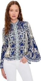 alice + olivia Willa Fitted Top Forevermore L at Shopbop