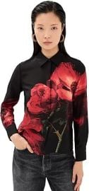 alice + olivia Women's Brady Slim Button Down Shirt at Amazon