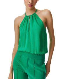 alice  olivia Cohen Keyhole Blouson Blouse  at Shop Simon