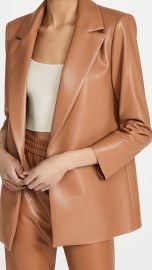 alice  olivia Dunn Vegan Leather Blazer at Shopbop