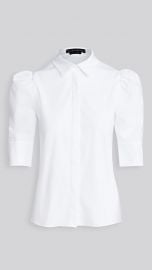 alice  olivia Willa Scrunched Puff Sleeve Top at Shopbop