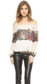 alice and olivia Alta Peasant Top at Shopbop