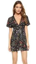 alice and olivia Amara Lace Insert Dress at Shopbop