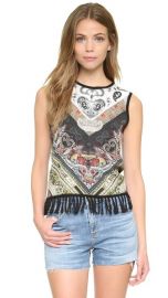 alice and olivia Annalea Fringe Tank at Shopbop