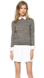 alice and olivia Fitted Collar Sweater at Shopbop