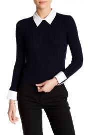 alice and olivia GILA CABLE KNIT SWEATER at Nordstrom Rack