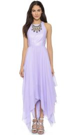 alice and olivia Mai Leather Handkerchief Maxi Dress at Shopbop