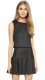 alice and olivia Pinstripe Boxy Crop Top at Shopbop