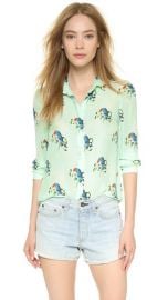 alice and olivia Willa Mini Collar Button Down at Shopbop