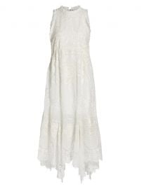 alice olivia Angelyn Lace Midi Dress at Saks Fifth Avenue