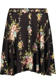 alice olivia Blaise floral-print crepe mini skirt at The Outnet