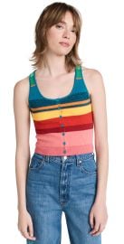 alice olivia Daryn Button Thru Crop Tank at Shopbop