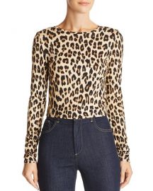 alice olivia Delaina Leopard Print Cropped Top at Bloomingdales