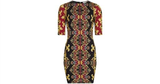 alice olivia Delora Fitted Mini Dress In Regal Romance Shop Premium Outlets at Shop Simon