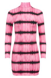 alice olivia Delora Tie Dye Long Sleeve Body-Con Dress at Nordstrom Rack