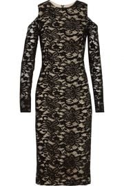 alice olivia Laila cold-shoulder lace dress at The Outnet