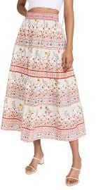 alice olivia Melony Shirred Skirt at Shopbop