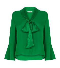 alice olivia Merideth Tie Neck Blouse at Harrods