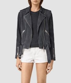 all saints Braided Wyatt Suede Jacket at All Saints