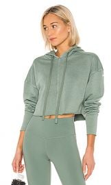 alo Washed Edge Hoodie in Moss from Revolve com at Revolve