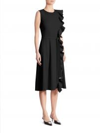 altuzarra Lavinia Belted Ruffle Dress at Saks Off 5th