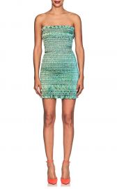 area Emily Stretch-Lamé Tube Minidress at Barneys