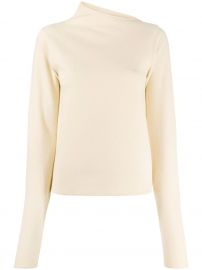 asymmetric neck jumper at Farfetch