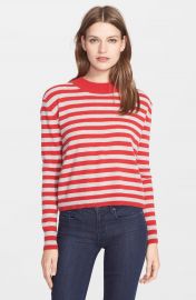 autumn cashmere Stripe Mock Neck Cashmere Sweater at Nordstrom