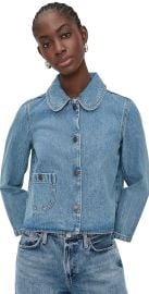 ba & sh Tiny Denim Jacket Blue Jeans 1 at Shopbop