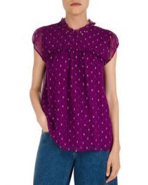 ba amp sh Coco Metallic Printed Top  Women - Bloomingdale s at Bloomingdales