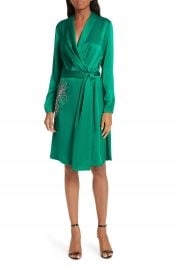 ba amp sh Janeiro Satin Wrap Dress   Nordstrom at Nordstrom