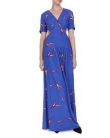 ba amp sh Tiana Cutout Leaf Print Maxi Dress Women - Bloomingdale s at Bloomingdales