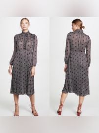 baampsh Dresses Bash Paris Midi Dress With Ruffle Neck Poshmark at Poshmark